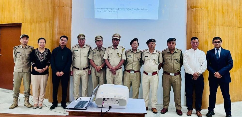 Pipping ceremony of the promoted officers under the Southern Territorial Circle from the Department of Environment, Forest & Climate Change was held at the Conference Hall, Forest Office complex, Kohima on June 18.